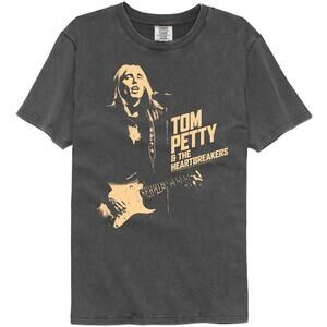 Tom Petty Tp And Thb 1C Washed Black T Shirt
